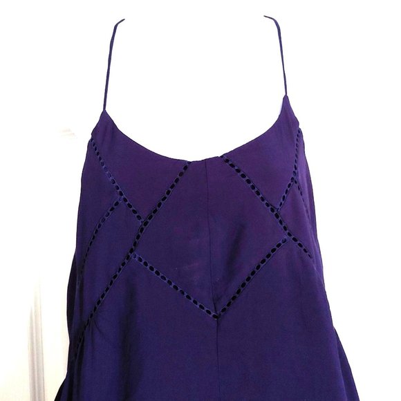L'atiste Navy Blue Sleeveless Dress Small Lined Mini - Picture 2 of 10
